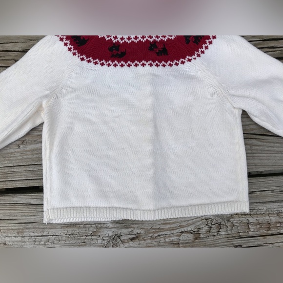 Girls GYMBOREE Scottie Dog Holiday Button Up Sweater 2T Winter Events Photos - Picture 4 of 6